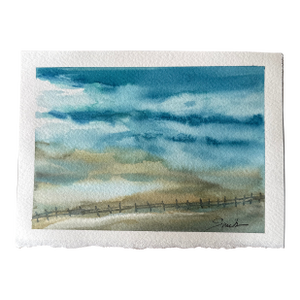 “Coastal Breeze” Signed Original Watercolor Painting by Nancy Smith
