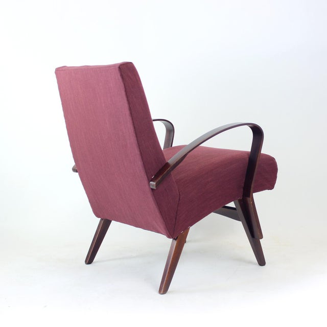 Vintage Armchair by Jaroslav Šmídek for Ton, Czechoslovakia, 1960s For Sale - Image 12 of 13