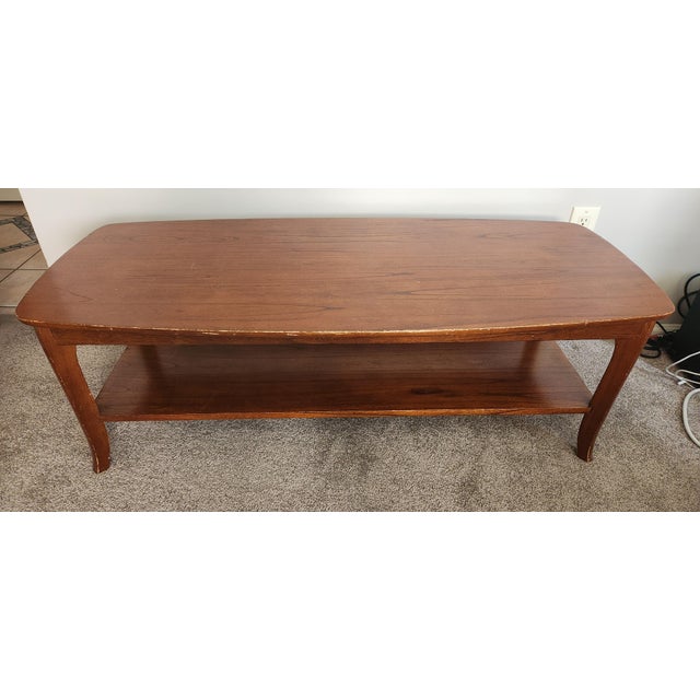 Pottery Barn Chloe Coffee Table With Shelf Chairish