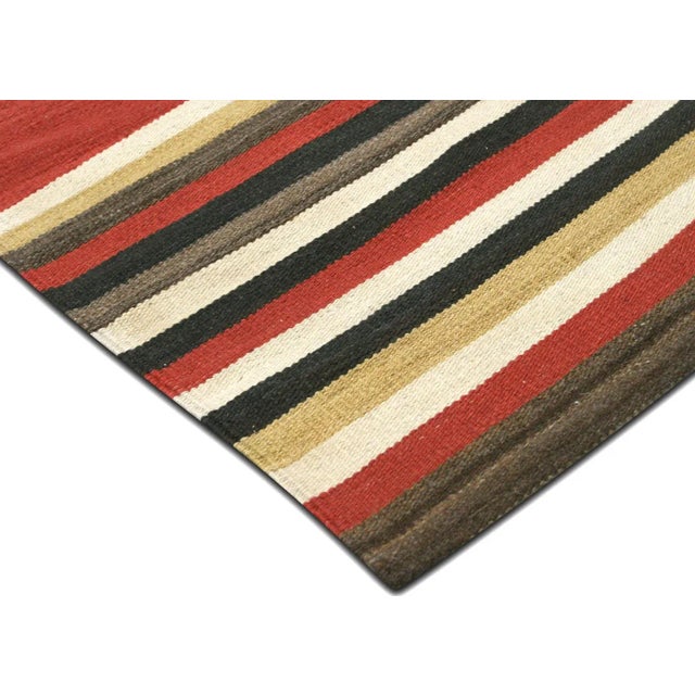 Mid-Century Modern Contemporary Egyptian Kilim Rug For Sale - Image 3 of 5