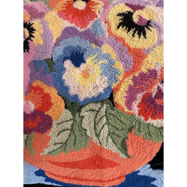 Antique Floral Pillow Cover For Sale - Image 4 of 12