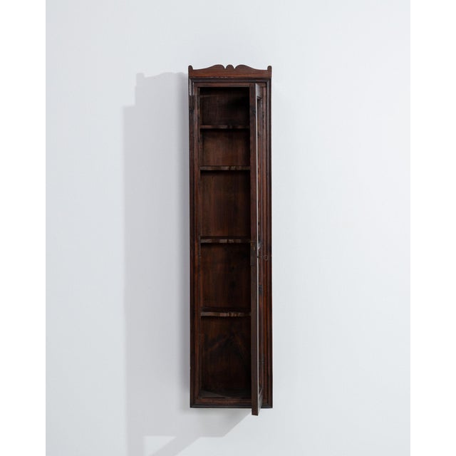 French 19th Century France Brown Wood Display Cabinet For Sale - Image 3 of 10