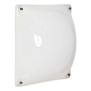 Large Black 33.3 White Acrylic Glass Ceiling Light by Luigi Molin, Italy, 1970s For Sale