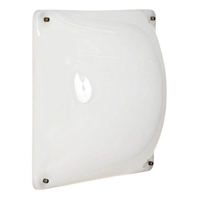 Large Black 33.3 White Acrylic Glass Ceiling Light by Luigi Molin, Italy, 1970s For Sale