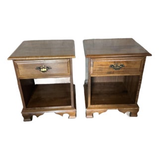 Mooshead Pair of Vintage Nightstands For Sale