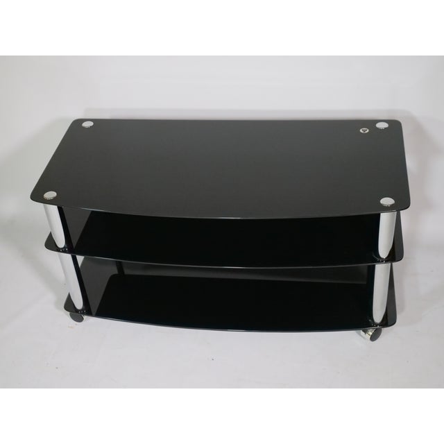 Glass Roll Phono Chest of Drawers, 1980s For Sale - Image 10 of 11