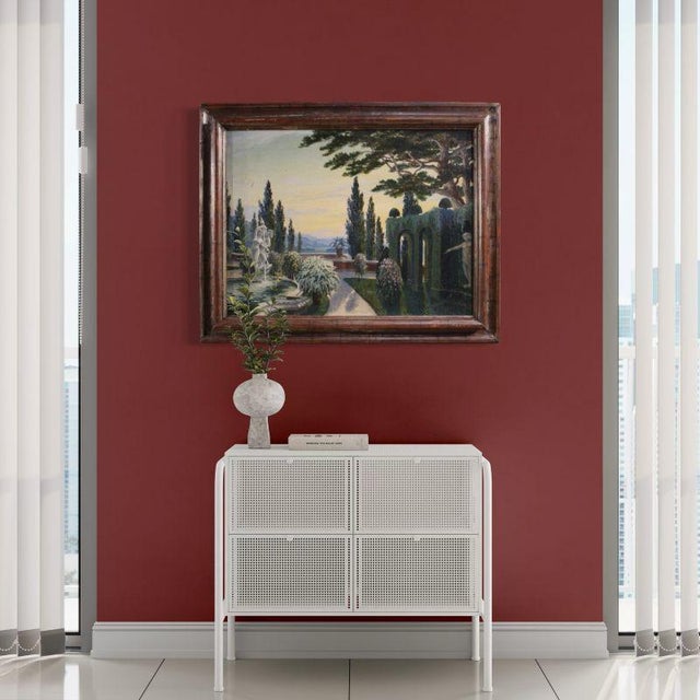 Italian Artist, Landscape, Early 20th Century, Oil on Canvas For Sale - Image 4 of 17
