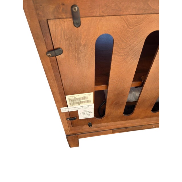 1990s Ethan Allen Tango Hawke Collection Media Console Sideboard Tv Stand Maple For Sale - Image 17 of 18