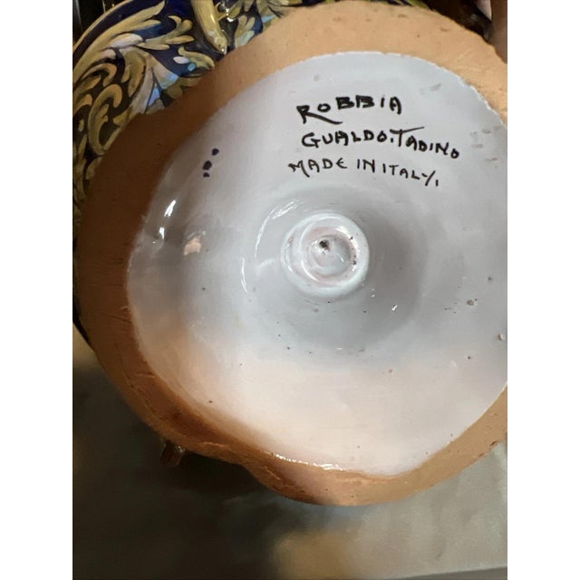 White Gualdo Tadino Ceramic Centerpiece Bowl With Mice For Sale - Image 8 of 14
