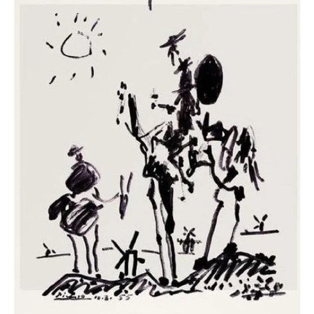 Don Quixote Screenprint Exhibition Poster after Picasso For Sale - Image 4 of 5