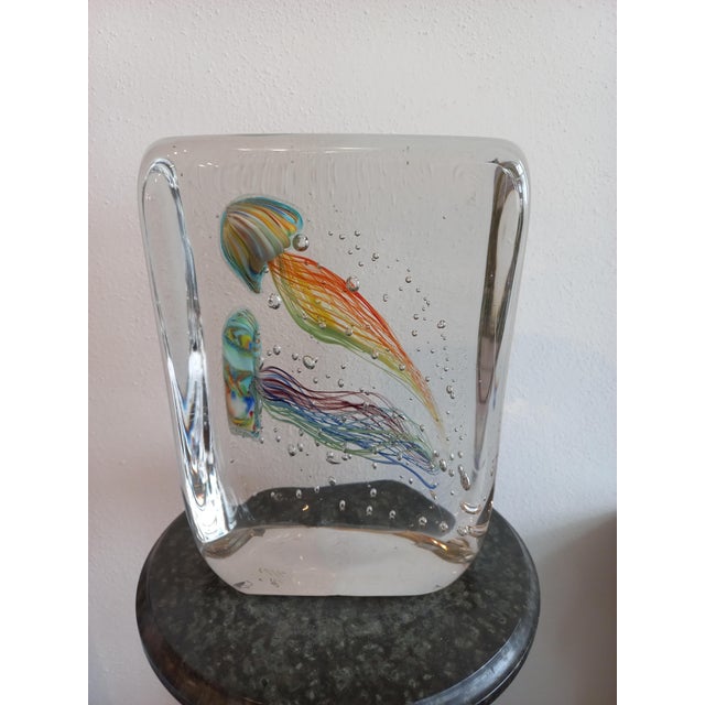 Glass Glass Aquarium Sculpture, 1980s For Sale - Image 7 of 7