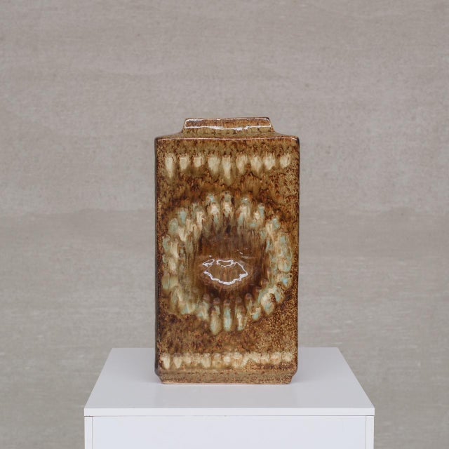 Ceramic Mid-Century Ceramic Zsolnay Vases, 1950s, Set of 2 For Sale - Image 7 of 15