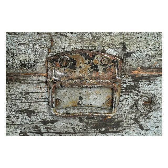 Antique Wooden Chest For Sale - Image 4 of 5