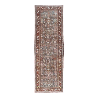 Antique Northwest Persian Runner With Geometric Tribal Design For Sale