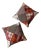 Vintage Patchwork Throw Pillows Pair For Sale
