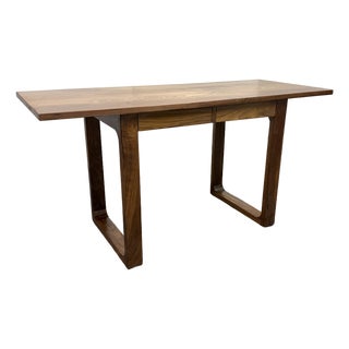 Mid-Century Modern Bespoke Walnut Writing Desk For Sale