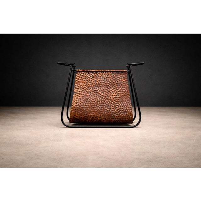 Metal Carlo Hauner & Martin Eisler Magazine Rack for Forma, Brazil, 1950s For Sale - Image 7 of 12