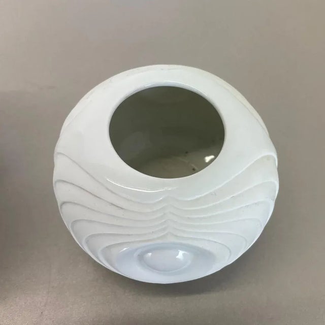 Op Art Porcelain Vase from Royal Bavaria KPM, Germany, 1970s, Set of 2 For Sale - Image 9 of 15