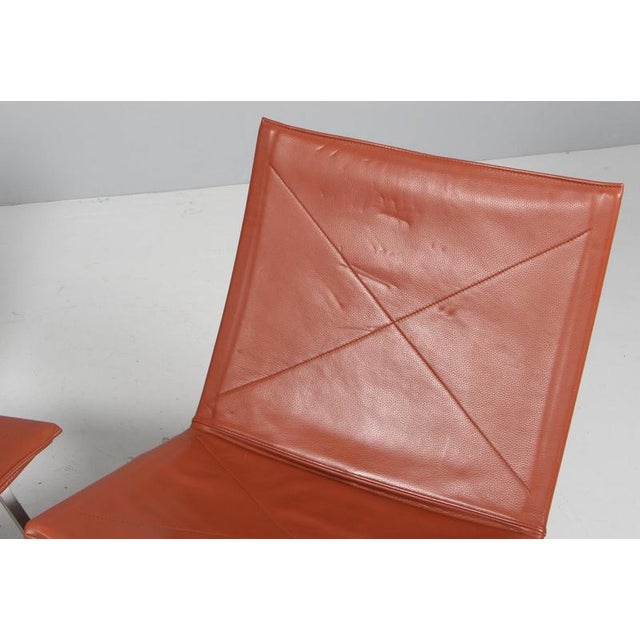 Metal PK22 Lounge Chairs by Poul Kjærholm for Fritz Hansen, 1983, Set of 2 For Sale - Image 7 of 10