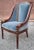 Early 21st Century Hancock & Moore Georgian Style Mahogany and Blue Velvet Upholstered Chair For Sale - Image 5 of 12