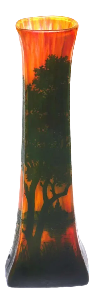Daum Nancy Cameo Scenic Art Nouveau Vase