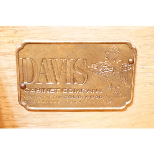 Brown Davis Cabinet Co. Tawny Cherry Italian Inspired Traditional 25" Three Drawer Nightstand - Model 1907 For Sale - Image 8 of 14
