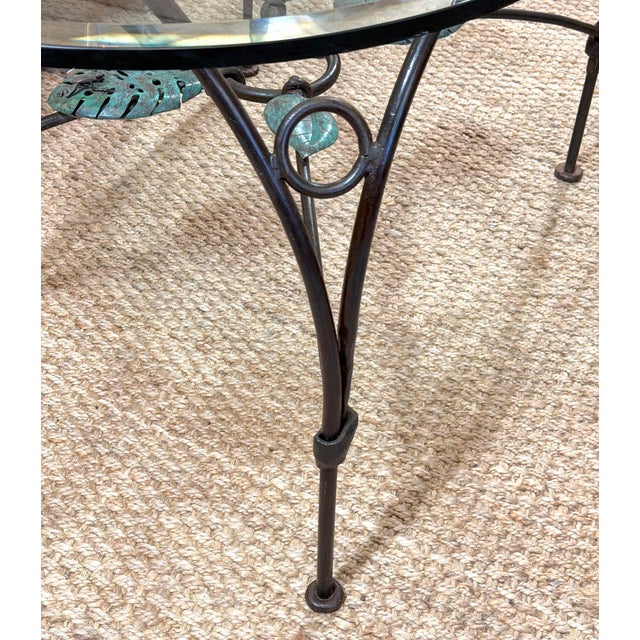 Emilia Castillo Verdigris Bronze Frog & Lily Pad Motif Table For Sale - Image 18 of 18