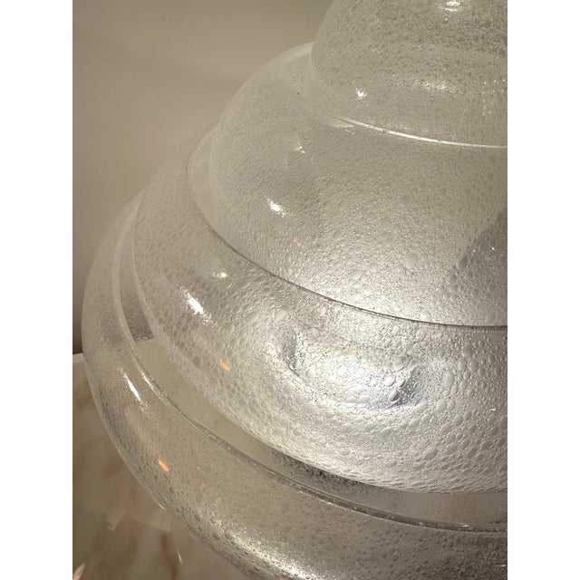 Lotus Lamp Lt305 Murano Glass and Metal by Carlo Nason for Mazzega, Italy, 1970s For Sale - Image 11 of 12