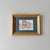 Vintage framed and matted Charleston, South Carolina Rainbow Row print. The print is titled, yet unsigned.
