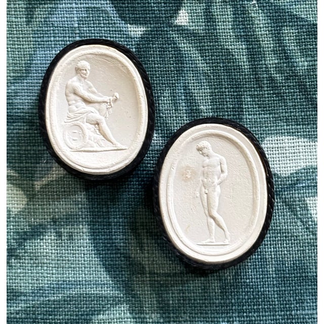 Pair of Antique Grand Tour Plaster Intaglios From the sixteenth through the nineteenth century, many people widened their...