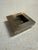1970s Vintage Brushed Metal Square Catchall Tray With Patina For Sale - Image 5 of 6