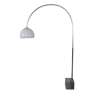 Italian Arc Floor Lamp in the style of Guzzini, 1970s For Sale