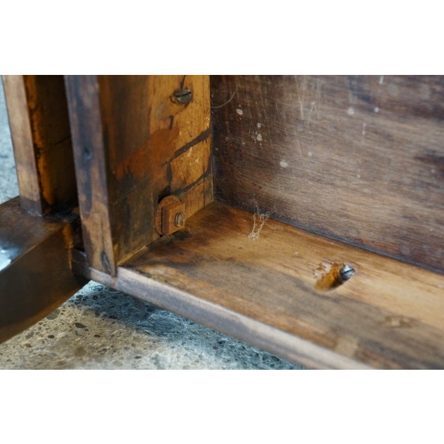 Vintage Queen Anne Style Mahogany Sofa Console Hall Entry Table For Sale - Image 15 of 17