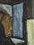 Mid-Century Modern 'A Moment to Read' Swedish Expressive Interior Oil Painting, Framed For Sale - Image 11 of 12