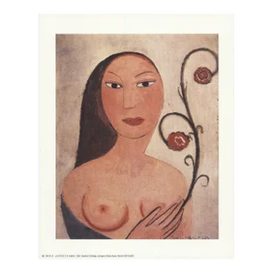 1991 Marie Laurencin 'Artemis' Modernism Pink,Black,Red France Offset Lithograph