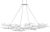 Our Rainforest White Chandelier has fourteen lights nestled within the hand-forged iron branches that form the shade of...