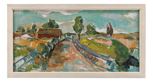 Sture Haglundh, Landscape, 1950s, Oil Painting on Panel, Framed