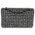 Chanel Black White Tweed Quilted Medium Classic Double Flap For Sale - Image 4 of 9