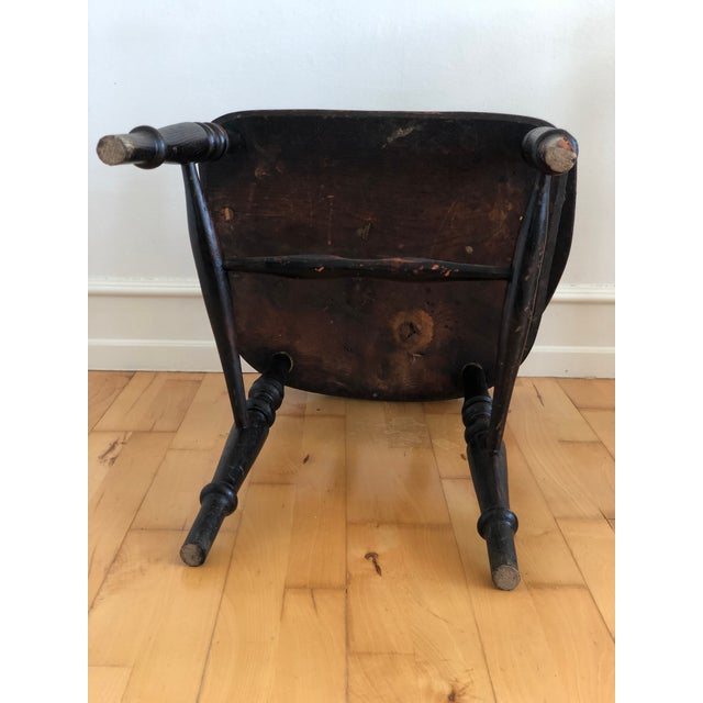 Antique Wooden Captain’s Chair Denmark For Sale - Image 10 of 10