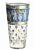 Assorted set of six midcentury highball glasses and two DOFs (double whiskey tumblers), embellished with whimsically...