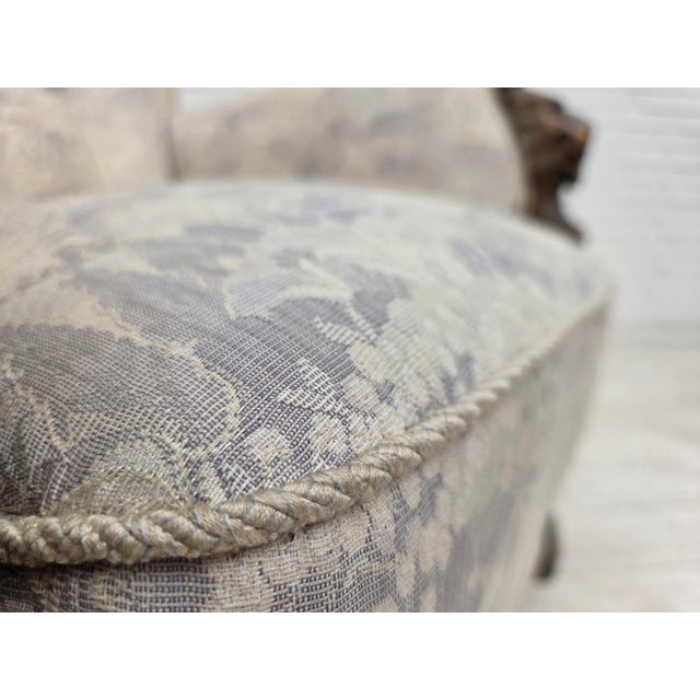 Vintage Danish Lounge Chair in Furniture Jacquard Fabric, 1960s For Sale - Image 14 of 18