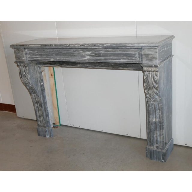 Frame Fireplace in Gray Marble from Befos For Sale - Image 11 of 16