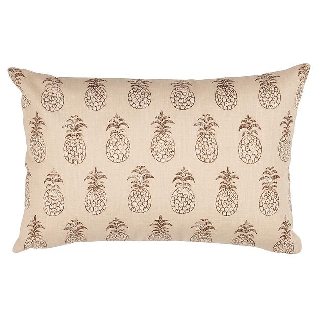 Contemporary Schumacher Piña Cove Indoor/Outdoor Pillow 18" x 12" in Coconut For Sale - Image 3 of 3