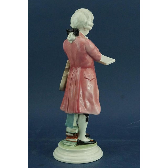Ceramic 19th Century Art Nouveau Ceramic Sculpture Depicting Wolfgang Amadeus Mozart as a Child by Perigot for Goldscheider, Austria, 1890s For Sale - Image 7 of 18