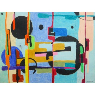 D. Wargon, Vintage French Mid-Century Abstract For Sale