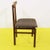 Wood Wooden Chair with Brown Upholstered Seat For Sale - Image 7 of 11