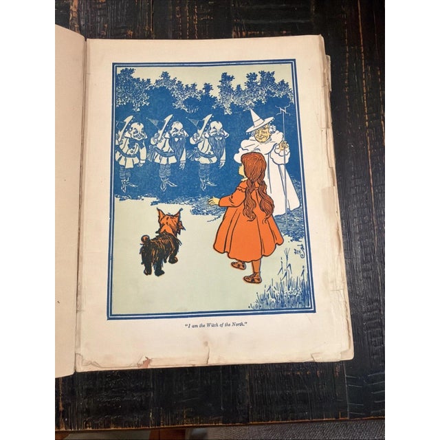 Paper Vintage 1903 Edition of The Wizard of Oz Book by L. Frank Baum & W. W. Denslow For Sale - Image 7 of 9