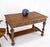Heavily Fine Carved Oak Small Partners Desk Console Writing Table Mint For Sale - Image 9 of 18