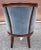 Wood Hancock & Moore Georgian Style Mahogany and Blue Velvet Upholstered Chair For Sale - Image 7 of 12