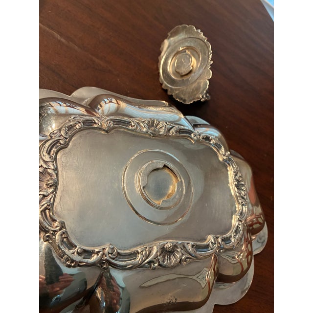 Silver Antique English Silver-Plate Four Piece Entre’e Servers, Sheffield For Sale - Image 8 of 11
